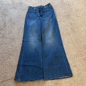 Mother Flare-Leg Blue Jeans